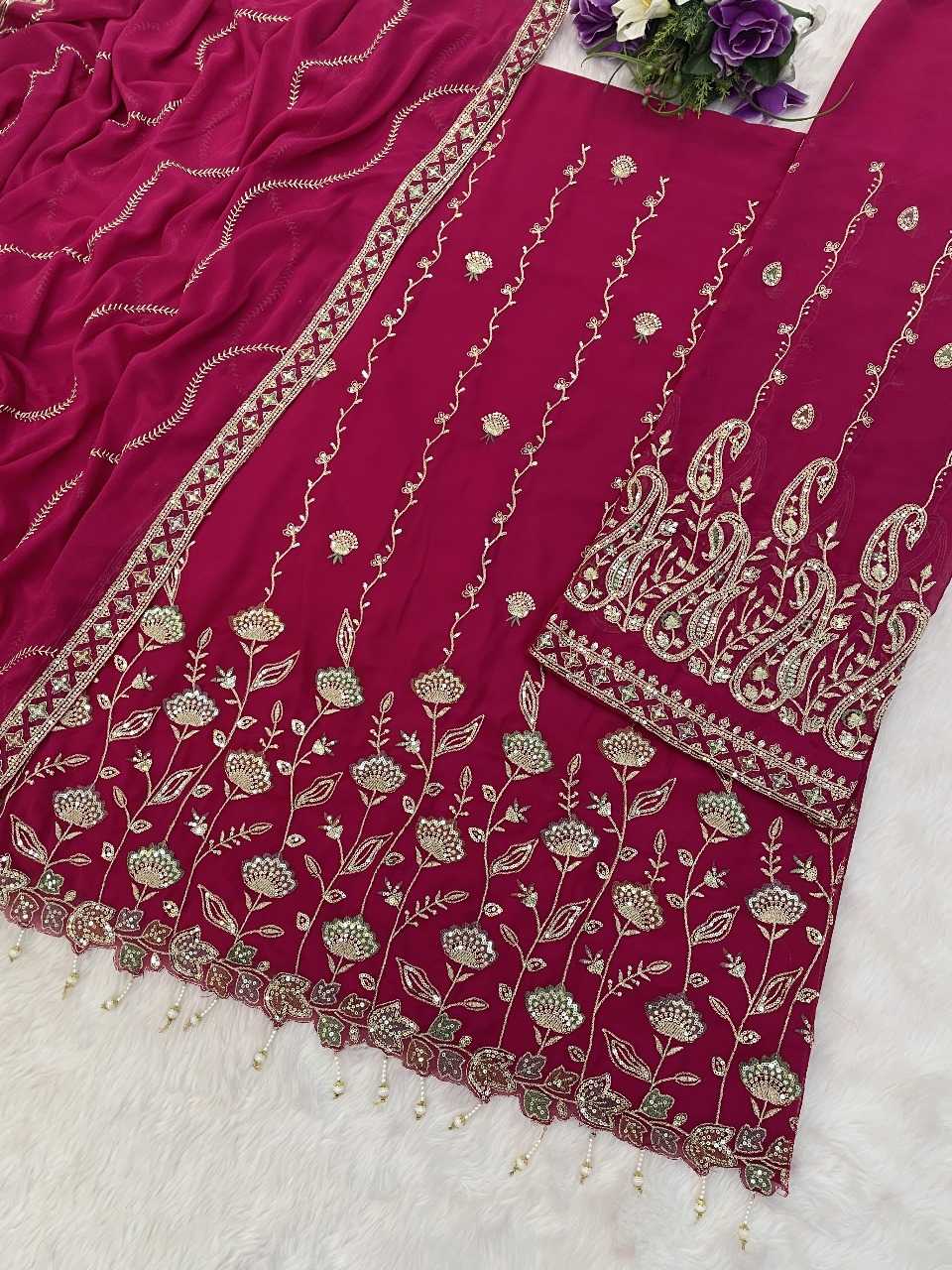 Ynf Faux Georgette RIN236 1315 Suits & Dresses Festive Collections Wholesale Unstitched Suits Georgette Suit Suit Material Manufacturer- Kapda Export