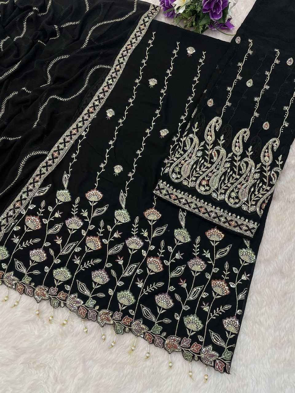 Ynf Faux Georgette RIN236 1315 Suits & Dresses Festive Collections Wholesale Unstitched Suits Georgette Suit Suit Material Manufacturer- Kapda Export