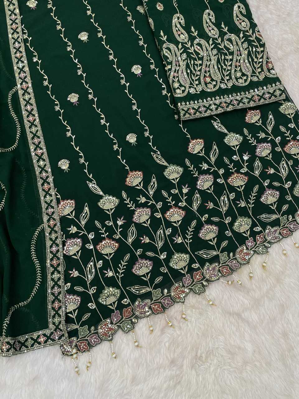 Ynf Faux Georgette RIN236 1315 Suits & Dresses Festive Collections Wholesale Unstitched Suits Georgette Suit Suit Material Manufacturer- Kapda Export