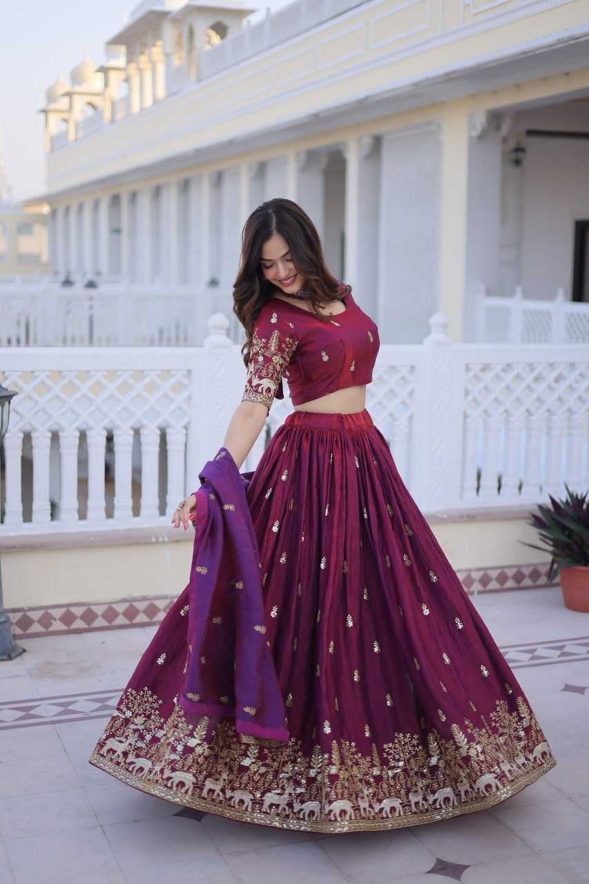 Ynf FENDY KESH489 5067 Lehengas Wholesale Heavy Lehenga Thread Work Lehenga Sequins Lehenga Manufacturer- Kapda Export