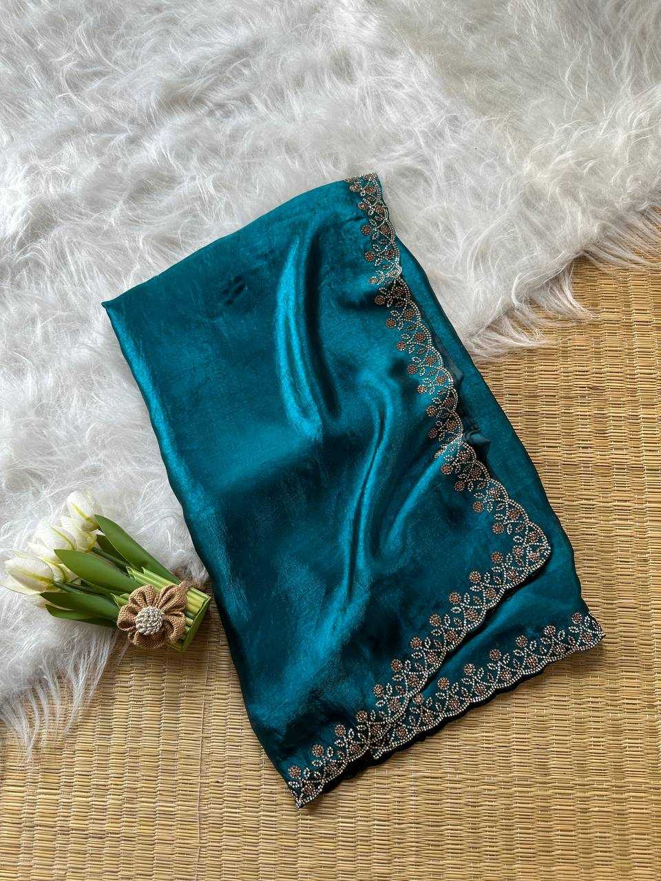 Ynf FENDY KESH568 Sakshi Sarees Wholesale Party Wear Sarees Embroidered Sarees Lace Border Sarees Manufacturer- Kapda Export