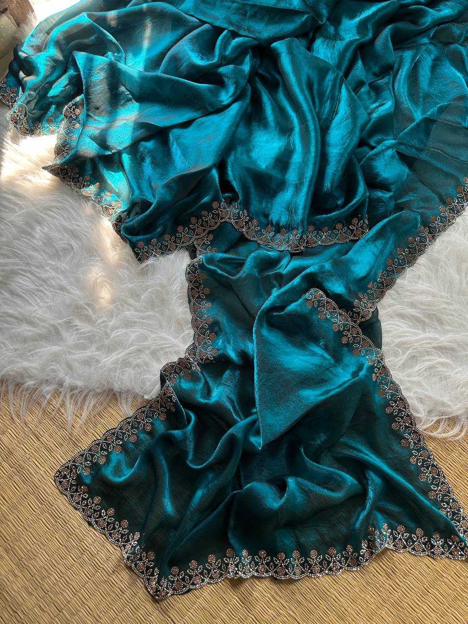 Ynf FENDY KESH568 Sakshi Sarees Wholesale Party Wear Sarees Embroidered Sarees Lace Border Sarees Manufacturer- Kapda Export