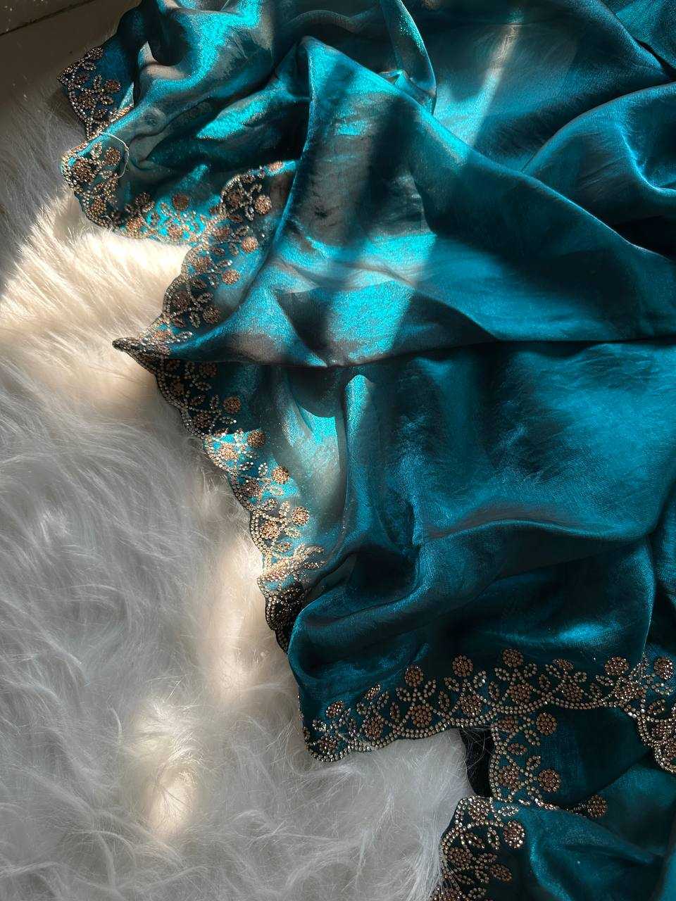 Ynf FENDY KESH568 Sakshi Sarees Wholesale Party Wear Sarees Embroidered Sarees Lace Border Sarees Manufacturer- Kapda Export