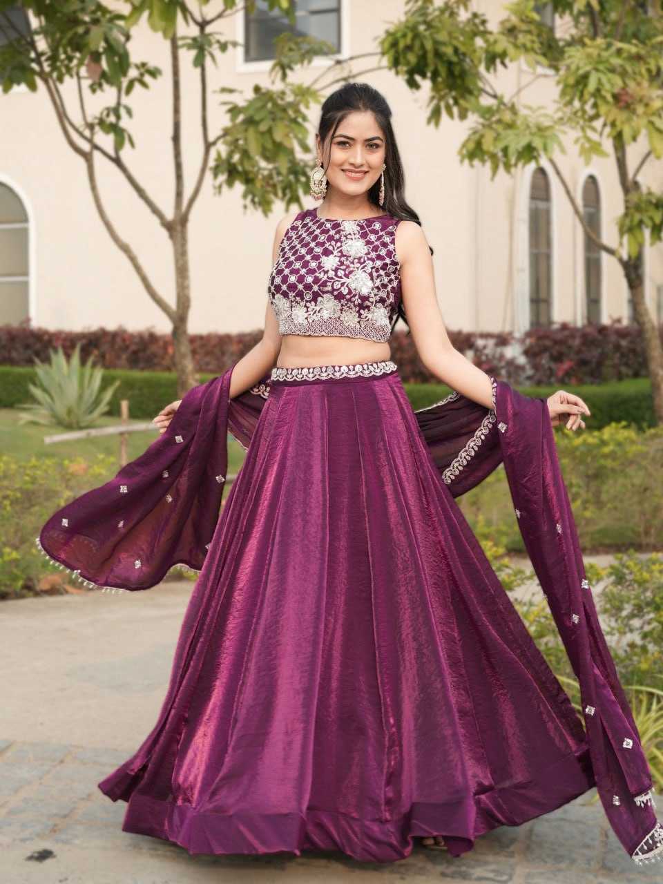Ynf FENDY RIN119 GRTN8123BERRYWINE Lehengas Wholesale Designer Lehenga Traditional Lehenga Wedding Lehenga Manufacturer- Kapda Export