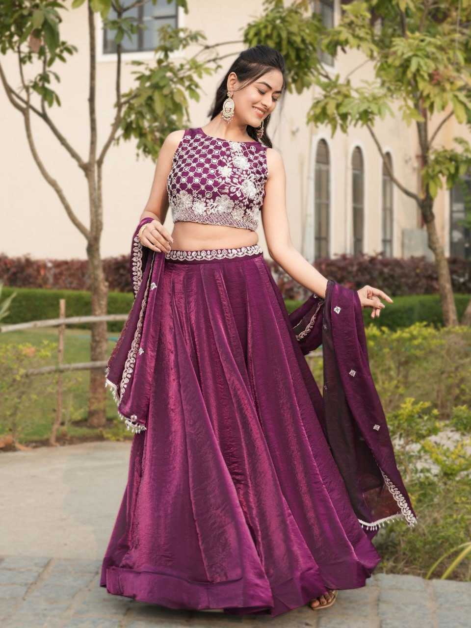 Ynf FENDY RIN119 GRTN8123BERRYWINE Lehengas Wholesale Designer Lehenga Traditional Lehenga Wedding Lehenga Manufacturer- Kapda Export