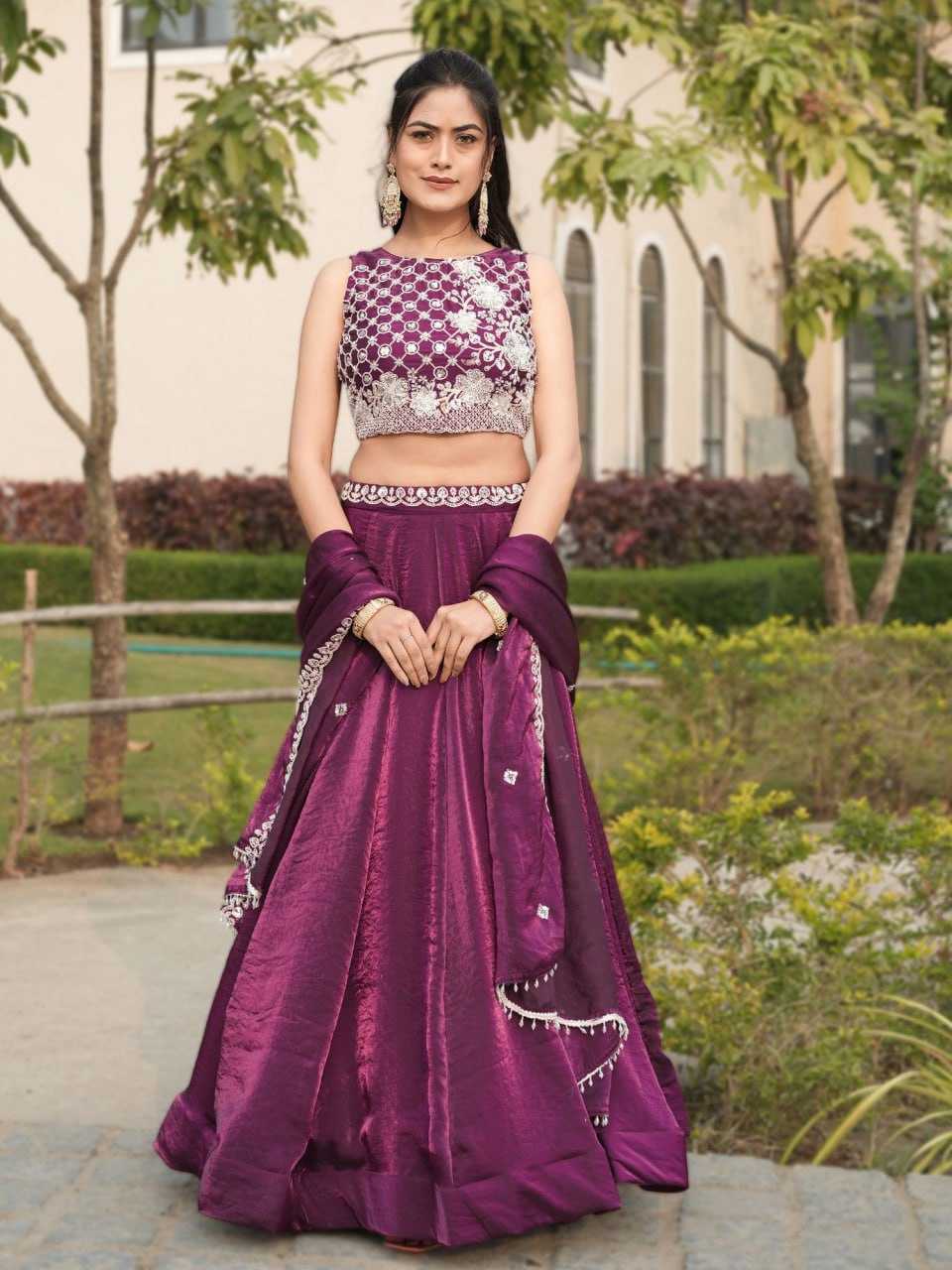 Ynf FENDY RIN119 GRTN8123BERRYWINE Lehengas Wholesale Designer Lehenga Traditional Lehenga Wedding Lehenga Manufacturer- Kapda Export