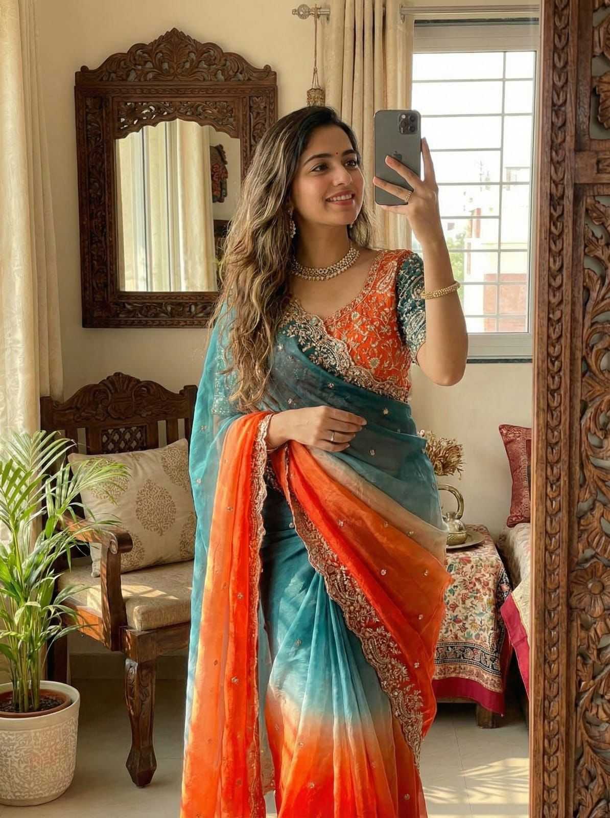 Ynf FENDY RIN164 108 Sarees Festive Collections Wholesale Embroidered Sarees Zari Sarees Satin Sarees Manufacturer- Kapda Export