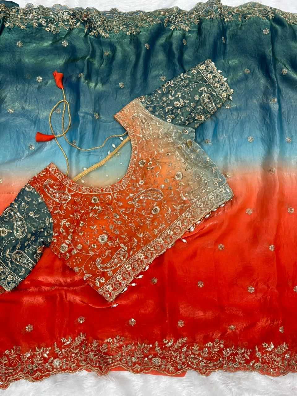 Ynf FENDY RIN164 108 Sarees Festive Collections Wholesale Embroidered Sarees Zari Sarees Satin Sarees Manufacturer- Kapda Export