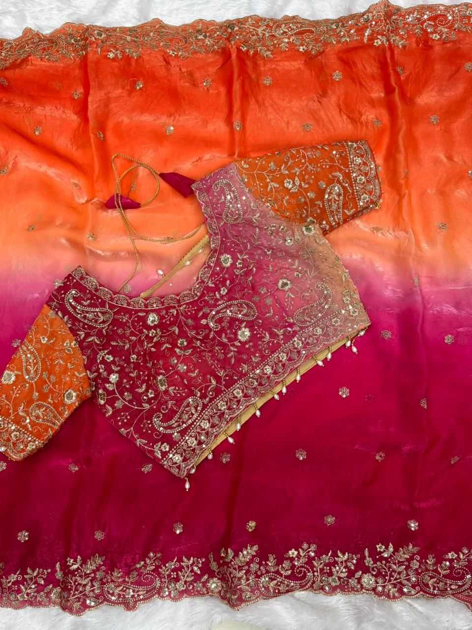 Ynf FENDY RIN164 108 Sarees Festive Collections Wholesale Embroidered Sarees Zari Sarees Satin Sarees Manufacturer- Kapda Export