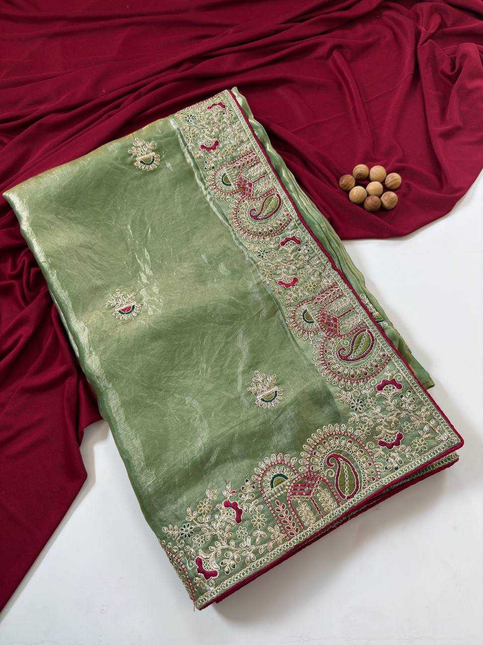 Ynf FENDY Sarees Wholesale Embroidered Sarees Traditional Sarees Golden Sarees Manufacturer- Kapda Export