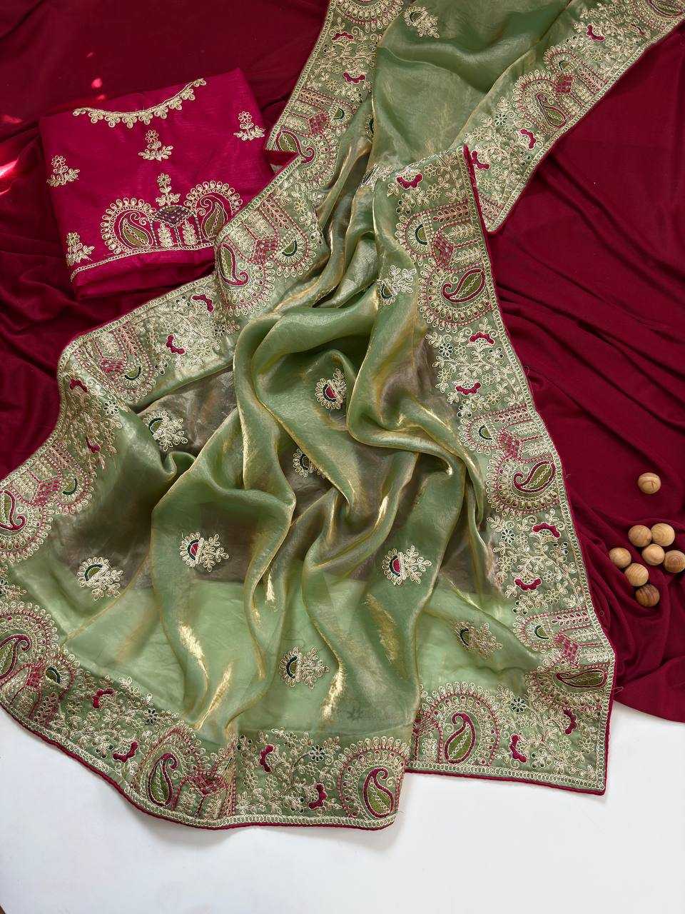 Ynf FENDY Sarees Wholesale Embroidered Sarees Traditional Sarees Golden Sarees Manufacturer- Kapda Export