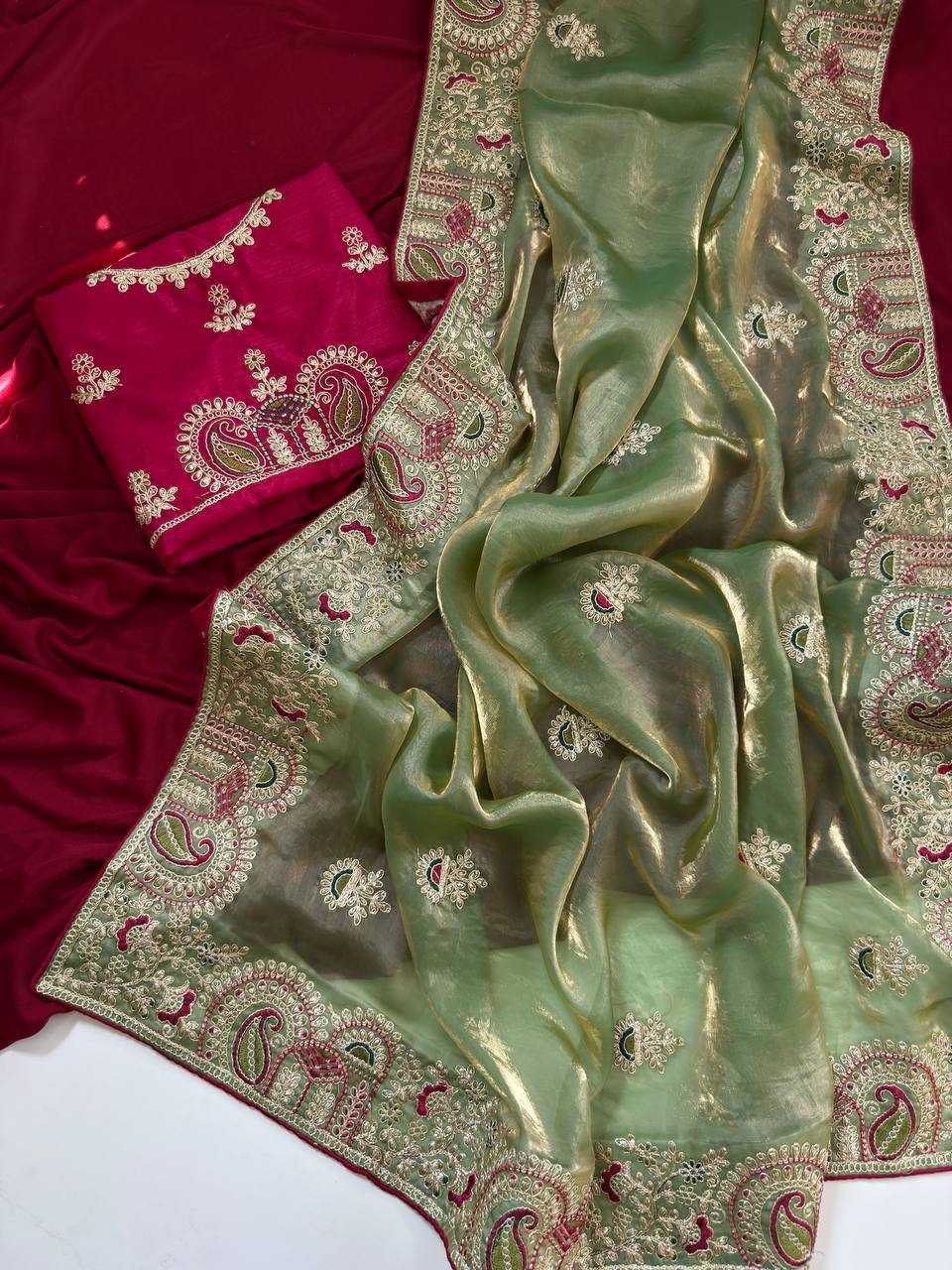 Ynf FENDY Sarees Wholesale Embroidered Sarees Traditional Sarees Golden Sarees Manufacturer- Kapda Export
