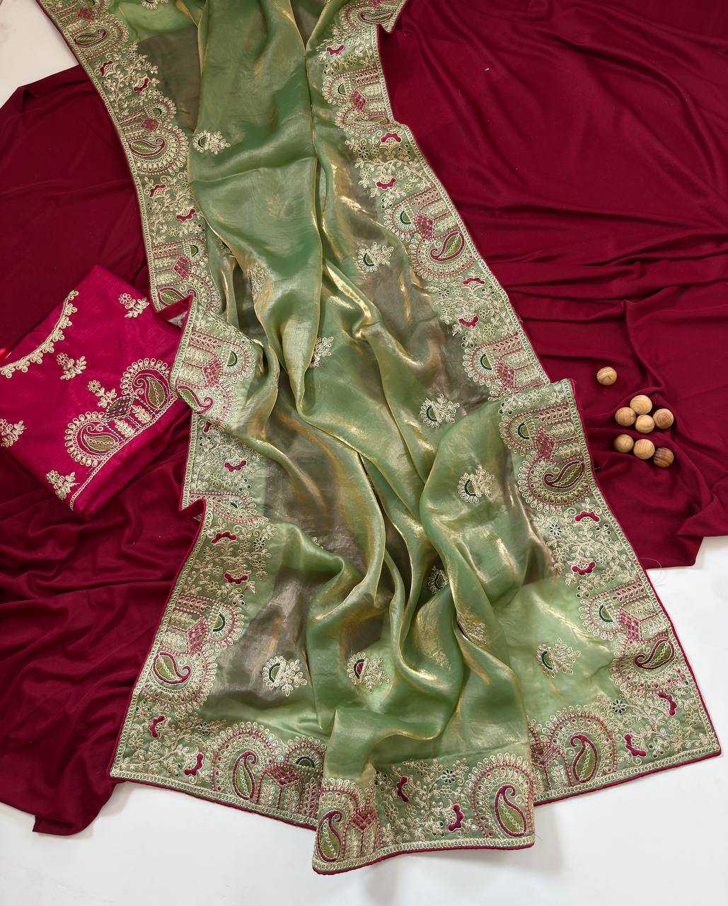 Ynf FENDY Sarees Wholesale Embroidered Sarees Traditional Sarees Golden Sarees Manufacturer- Kapda Export