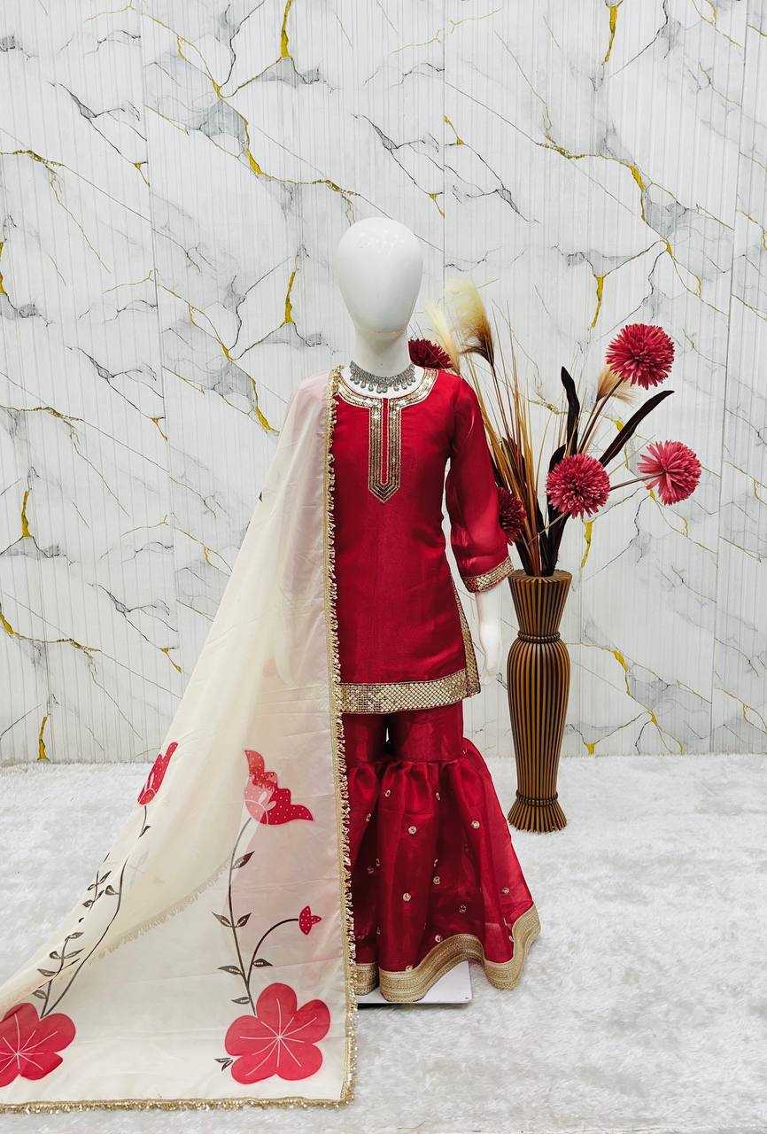 Ynf FENDY Silk KESH415 240 Kids Wear Wholesale Kids Ethnic Wear Kids Traditional Outfits Kids Wedding Outfits Manufacturer- Kapda Export