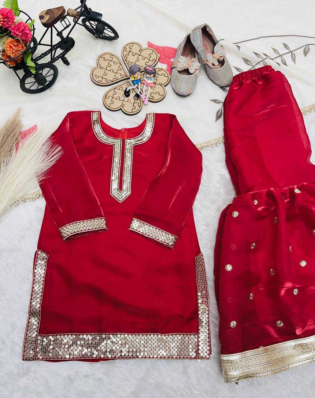 Ynf FENDY Silk KESH415 240 Kids Wear Wholesale Kids Ethnic Wear Kids Traditional Outfits Kids Wedding Outfits Manufacturer- Kapda Export