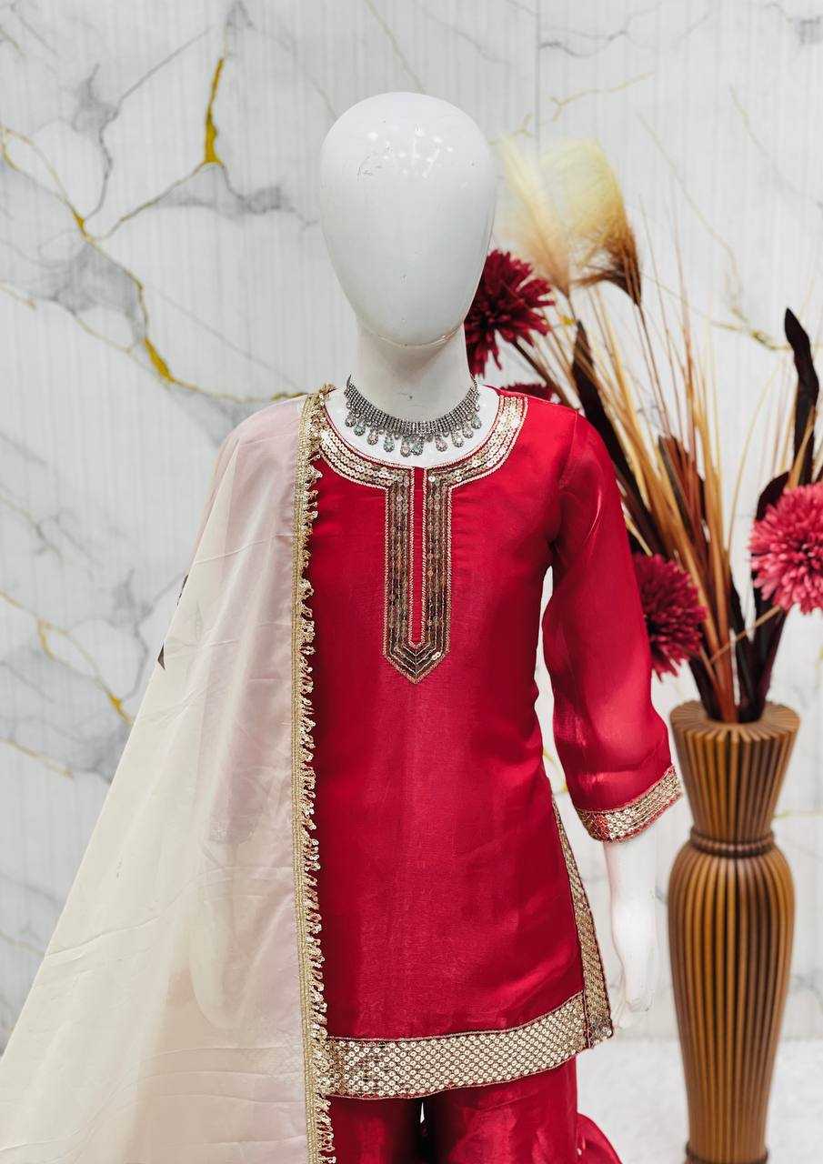 Ynf FENDY Silk KESH415 240 Kids Wear Wholesale Kids Ethnic Wear Kids Traditional Outfits Kids Wedding Outfits Manufacturer- Kapda Export