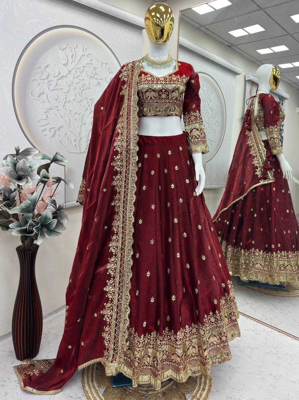 Ynf FENDY Silk KESH490 703 Lehengas Wholesale Designer Lehenga Bridal Lehenga Wedding Lehenga Manufacturer- Kapda Export
