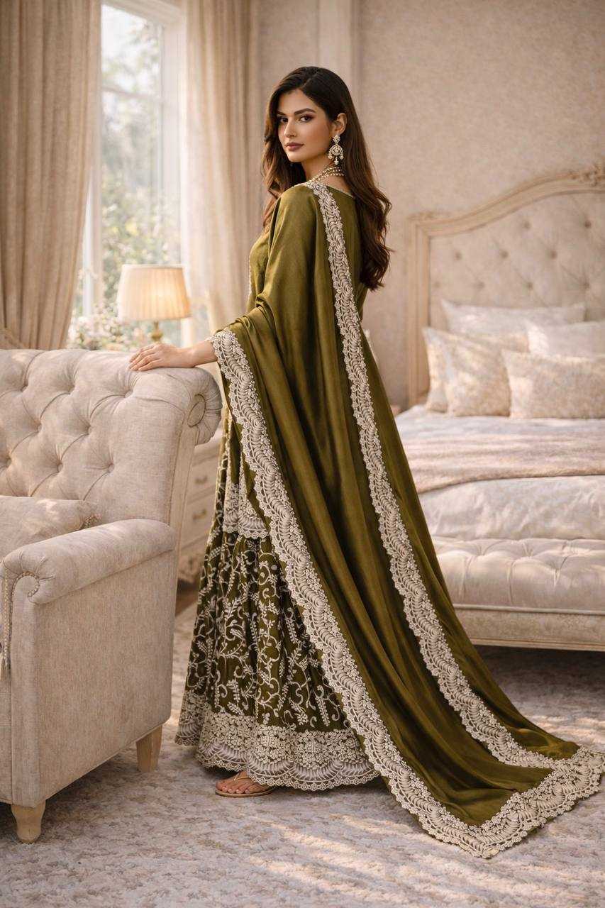 Ynf FENDY Silk KESH490 704 Suits & Dresses Wholesale Palazzo Suit Wedding Suits Embroidered Suits Manufacturer- Kapda Export