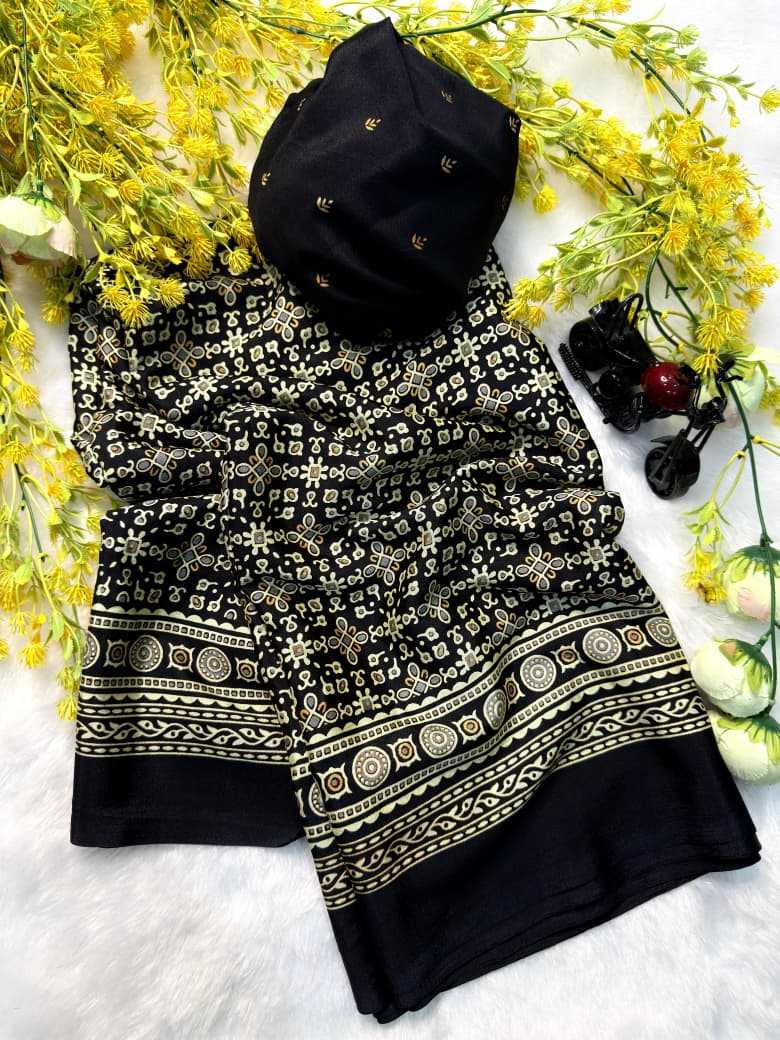 Ynf Gajji Silk KESH573 KALISHA Sarees Silk Sarees Wholesale Ajrakh Sarees Gajji Modal Sarees Traditional Silk Sarees Manufacturer- Kapda Export