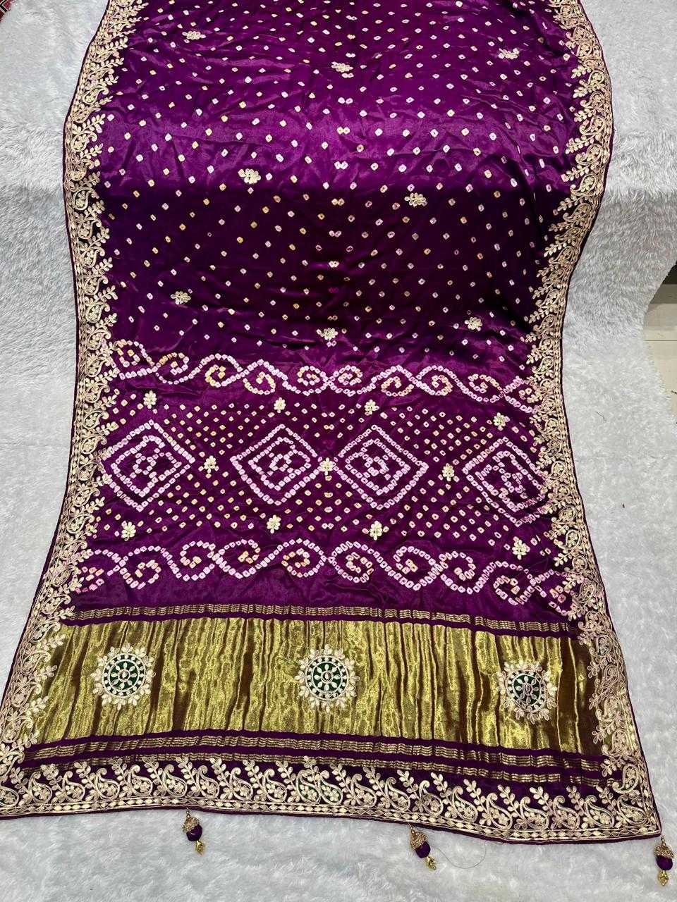 Ynf Gajji Silk KESH576 253 Sarees Festive Collections Wholesale Bandhani Bandhej Sarees Traditional Sarees Silk Sarees Manufacturer- Kapda Export
