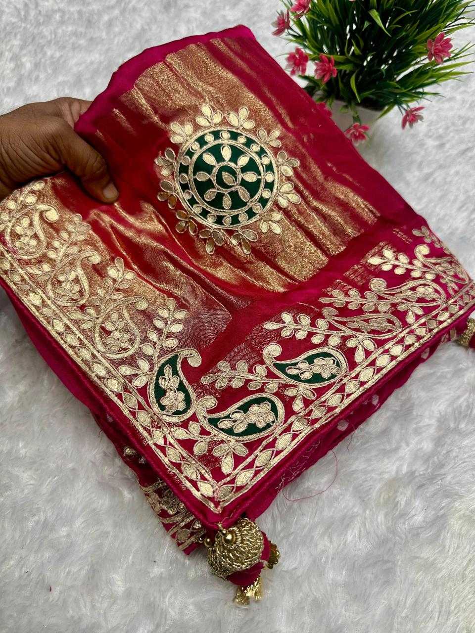 Ynf Gajji Silk KESH576 253 Sarees Festive Collections Wholesale Bandhani Bandhej Sarees Traditional Sarees Silk Sarees Manufacturer- Kapda Export