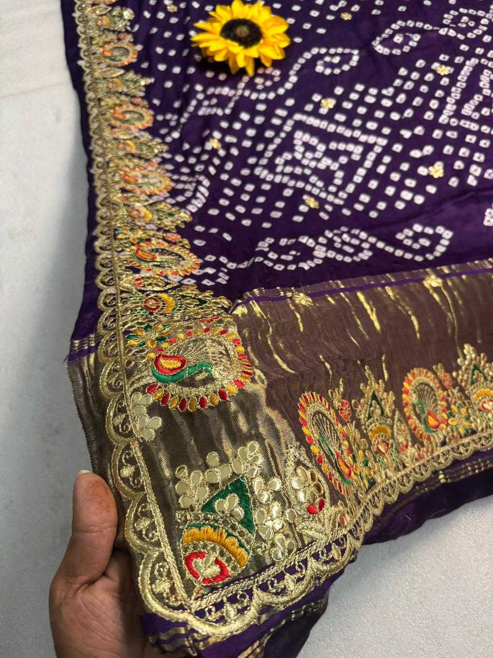 Ynf Gajji Silk KESH576 263 Sarees Festive Collections Wholesale Hand Work Sarees Bandhani Sarees Sarees With Blouse Manufacturer- Kapda Export