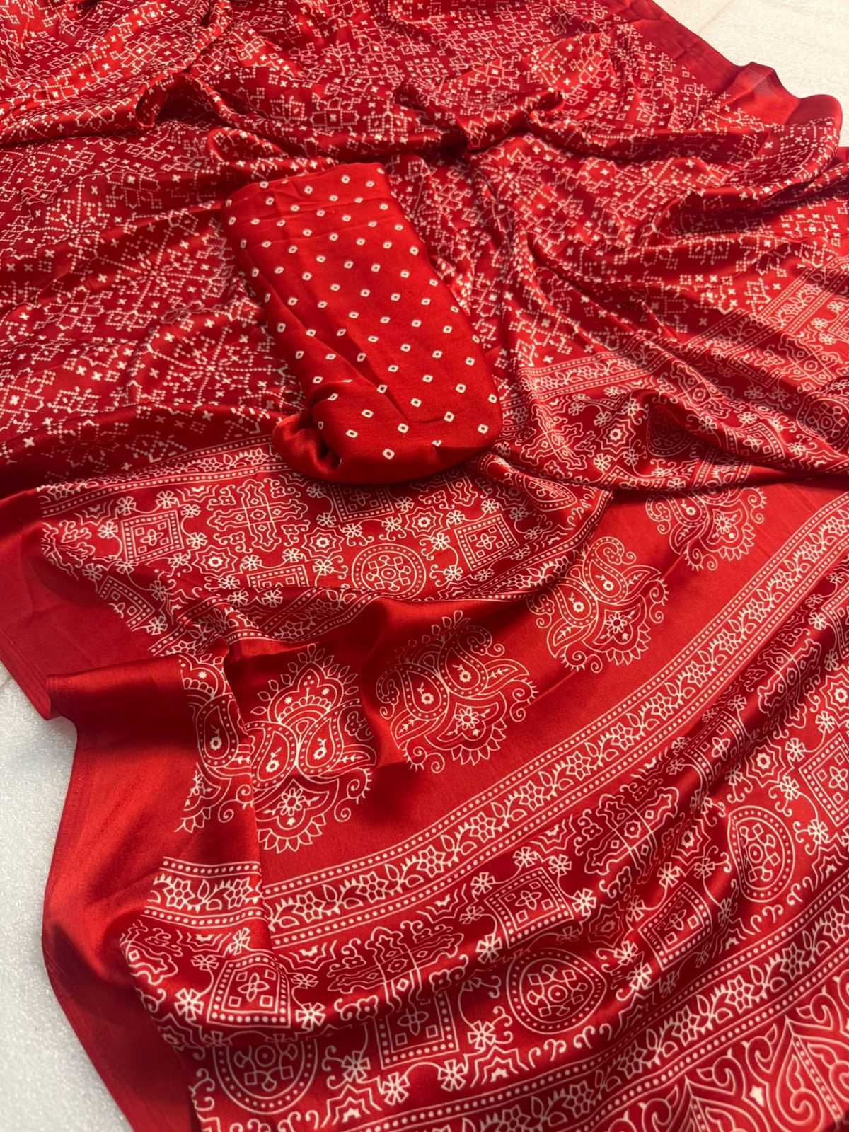 Ynf Gajji Silk KESH576 bandhej Sarees Wholesale Designer Sarees Ajrakh Sarees Bandhani Bandhej Sarees Manufacturer- Kapda Export