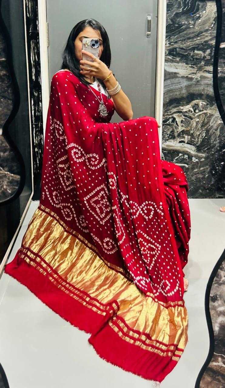 Ynf Gajji Silk KESH576 Gaji Sarees Wholesale Designer Sarees Party Wear Sarees Bandhani Bandhej Sarees Manufacturer- Kapda Export