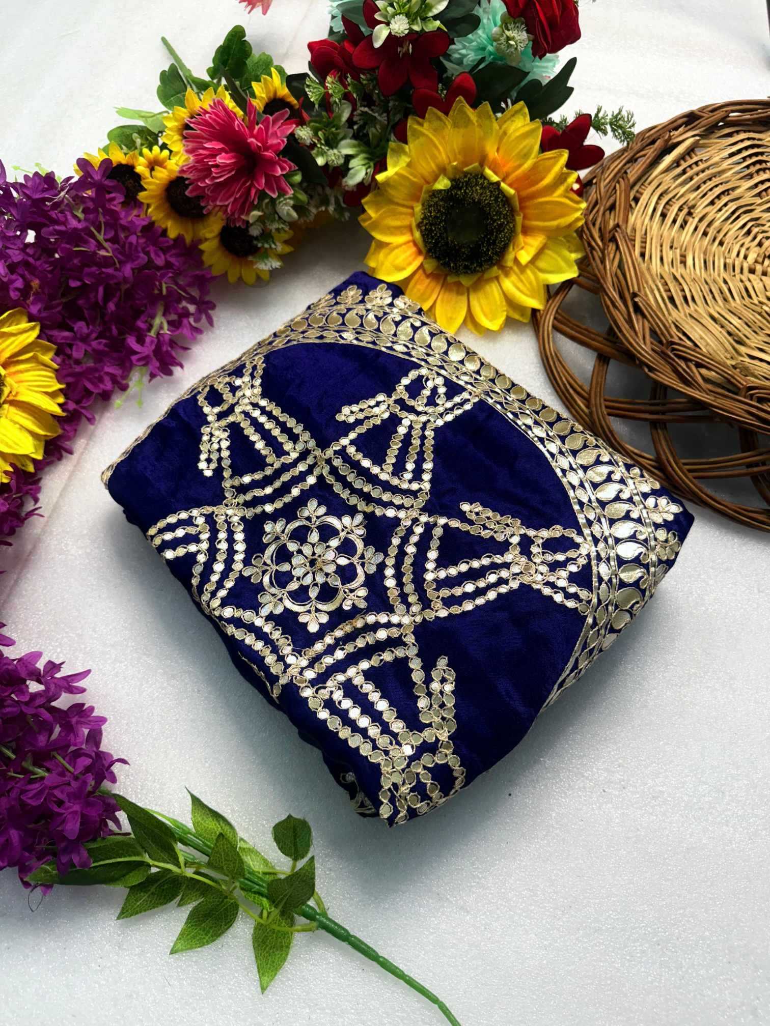 Ynf Gajji Silk KESH576 Gala Sarees Wholesale Hand Work Sarees Gota Patti Sarees Bandhani Bandhej Sarees Manufacturer- Kapda Export