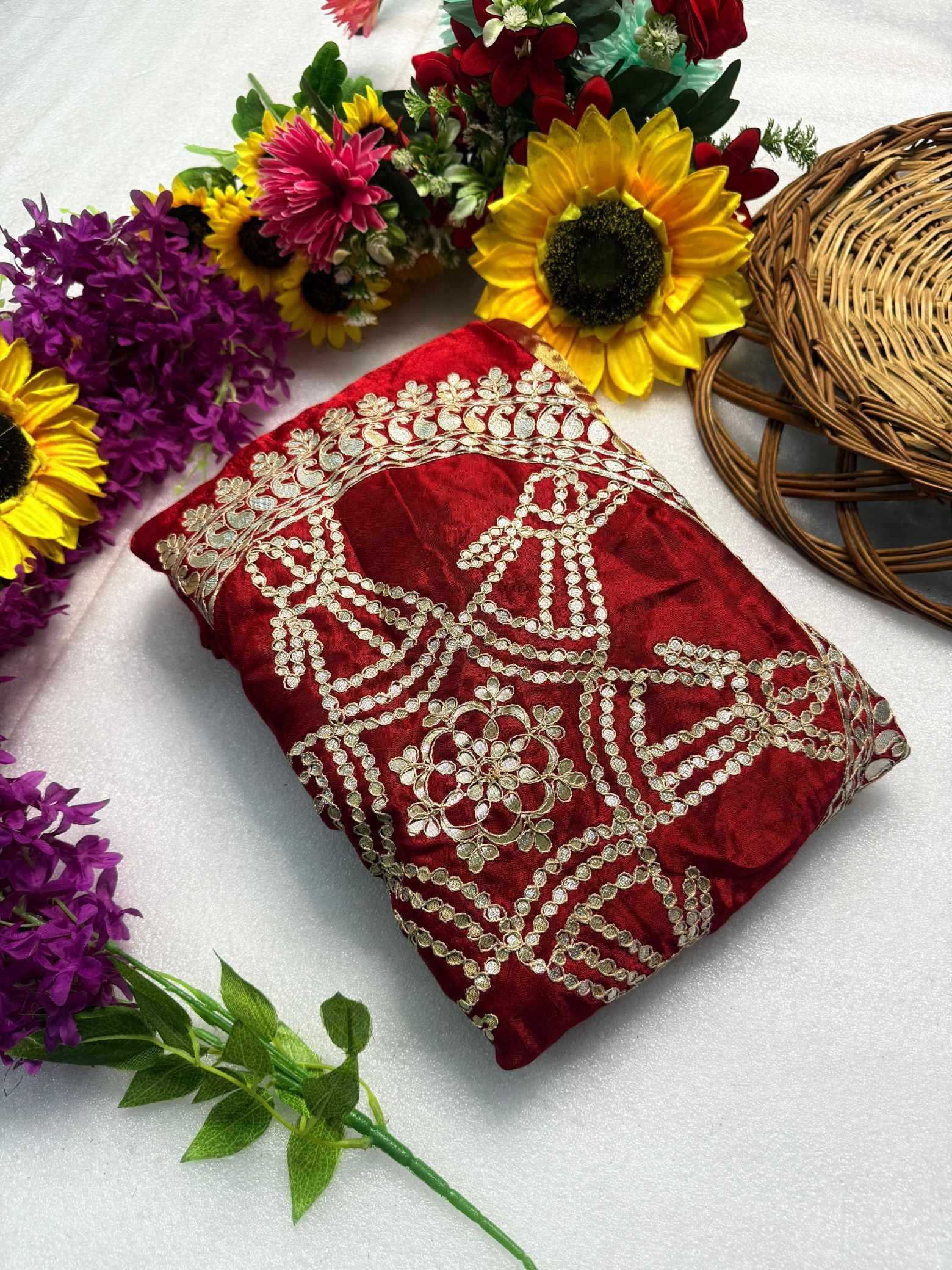 Ynf Gajji Silk KESH576 Gala Sarees Wholesale Hand Work Sarees Gota Patti Sarees Bandhani Bandhej Sarees Manufacturer- Kapda Export