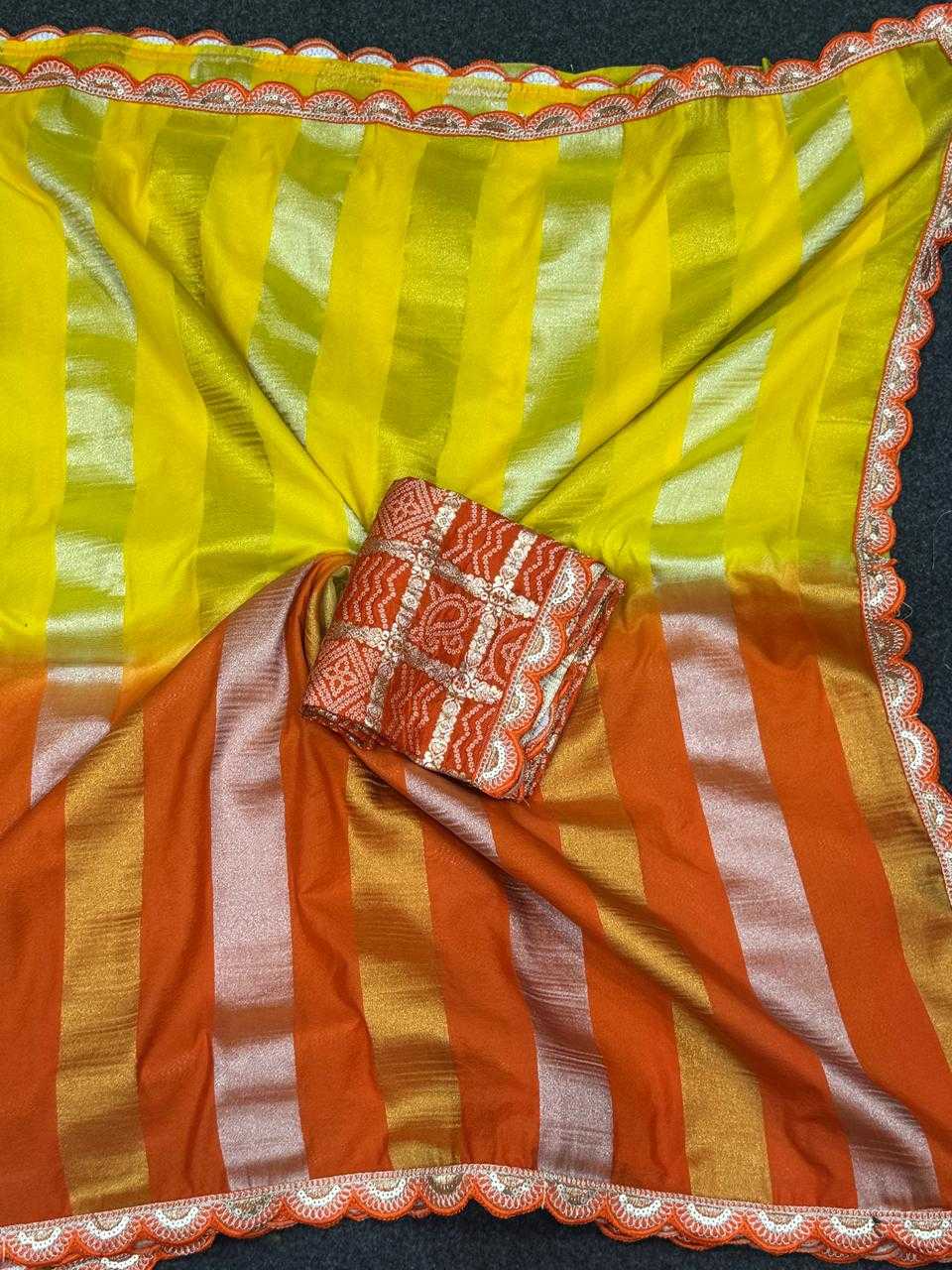 Ynf Georgette KESH484 101 Sarees Festive Collections Wholesale Georgette Sarees Tissue Silk Saree Zari Sarees Manufacturer- Kapda Export