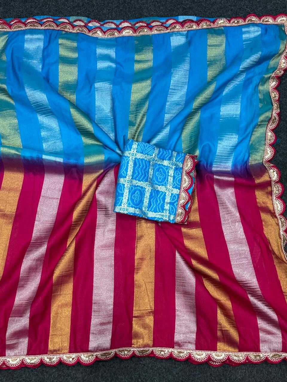 Ynf Georgette KESH484 101 Sarees Festive Collections Wholesale Georgette Sarees Tissue Silk Saree Zari Sarees Manufacturer- Kapda Export