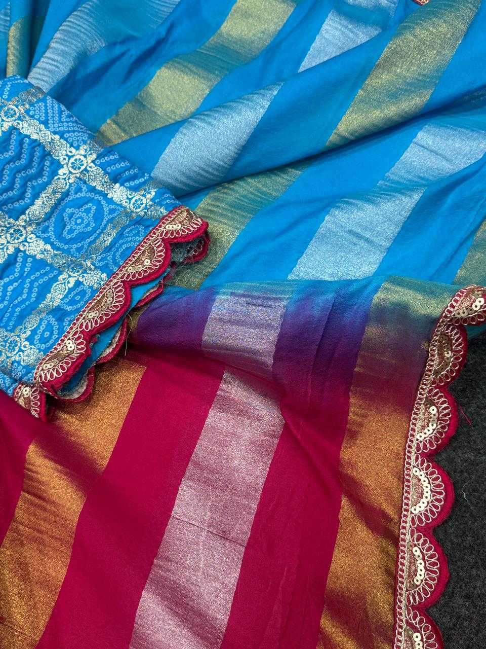 Ynf Georgette KESH484 101 Sarees Festive Collections Wholesale Georgette Sarees Tissue Silk Saree Zari Sarees Manufacturer- Kapda Export