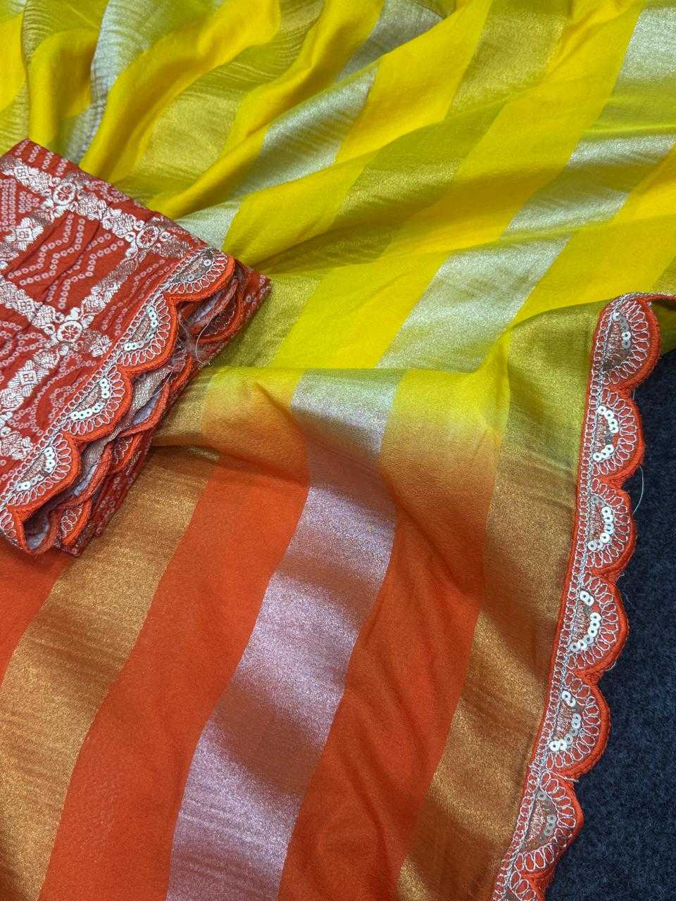 Ynf Georgette KESH484 101 Sarees Festive Collections Wholesale Georgette Sarees Tissue Silk Saree Zari Sarees Manufacturer- Kapda Export