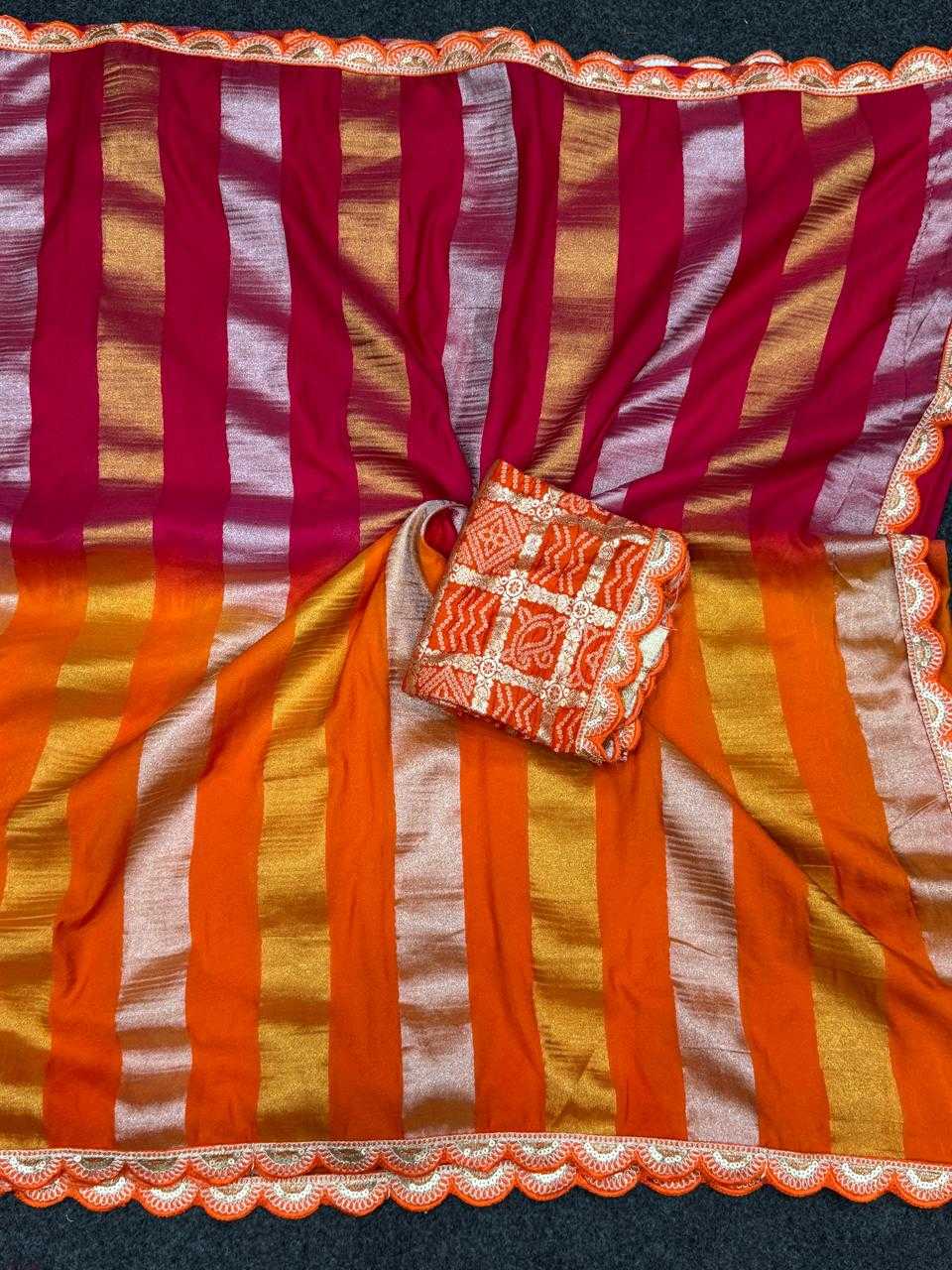 Ynf Georgette KESH484 101 Sarees Festive Collections Wholesale Georgette Sarees Tissue Silk Saree Zari Sarees Manufacturer- Kapda Export