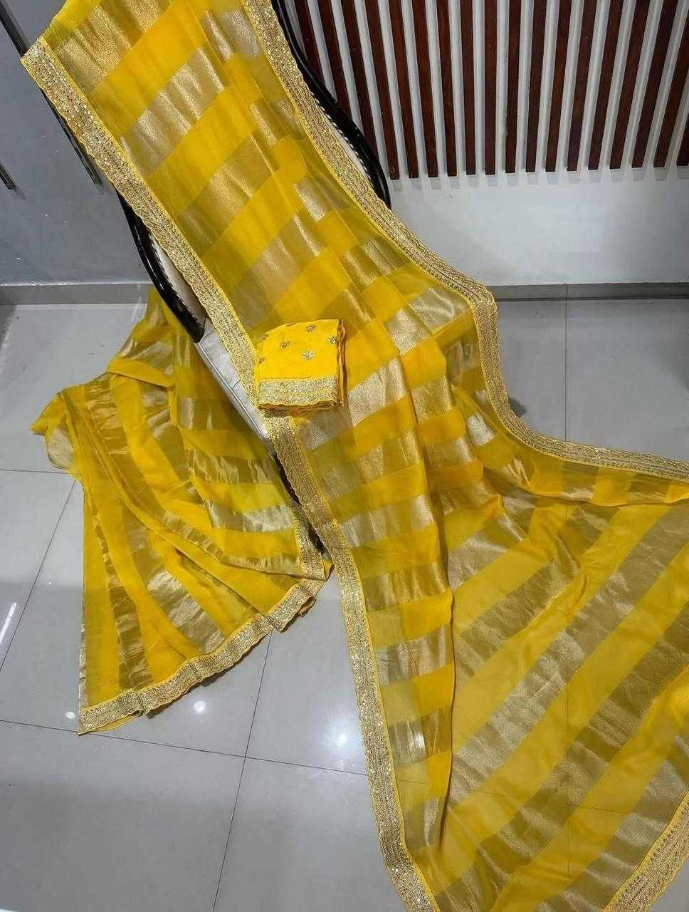 Ynf Georgette KESH484 104 Sarees Festive Collections Wholesale Georgette Sarees Tissue Silk Saree Zari Sarees Manufacturer- Kapda Export