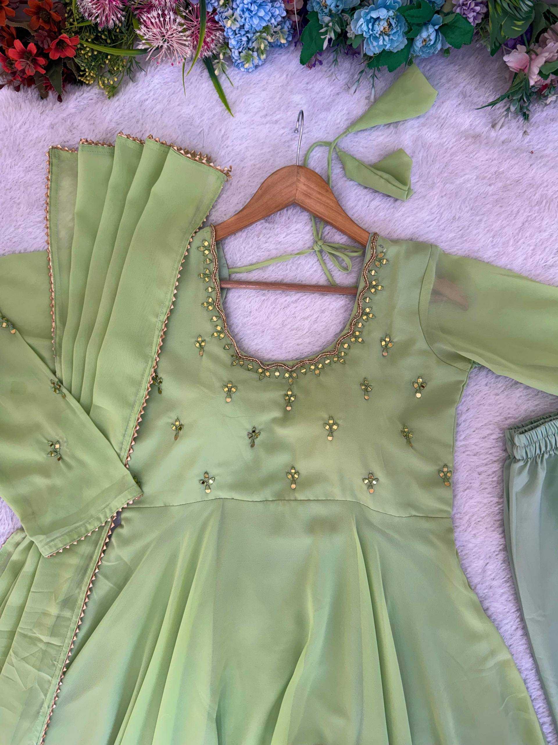 Ynf Georgette KESH513 555 Gowns Wholesale Fancy Gowns Evening Gowns Designer Gowns Manufacturer- Kapda Export