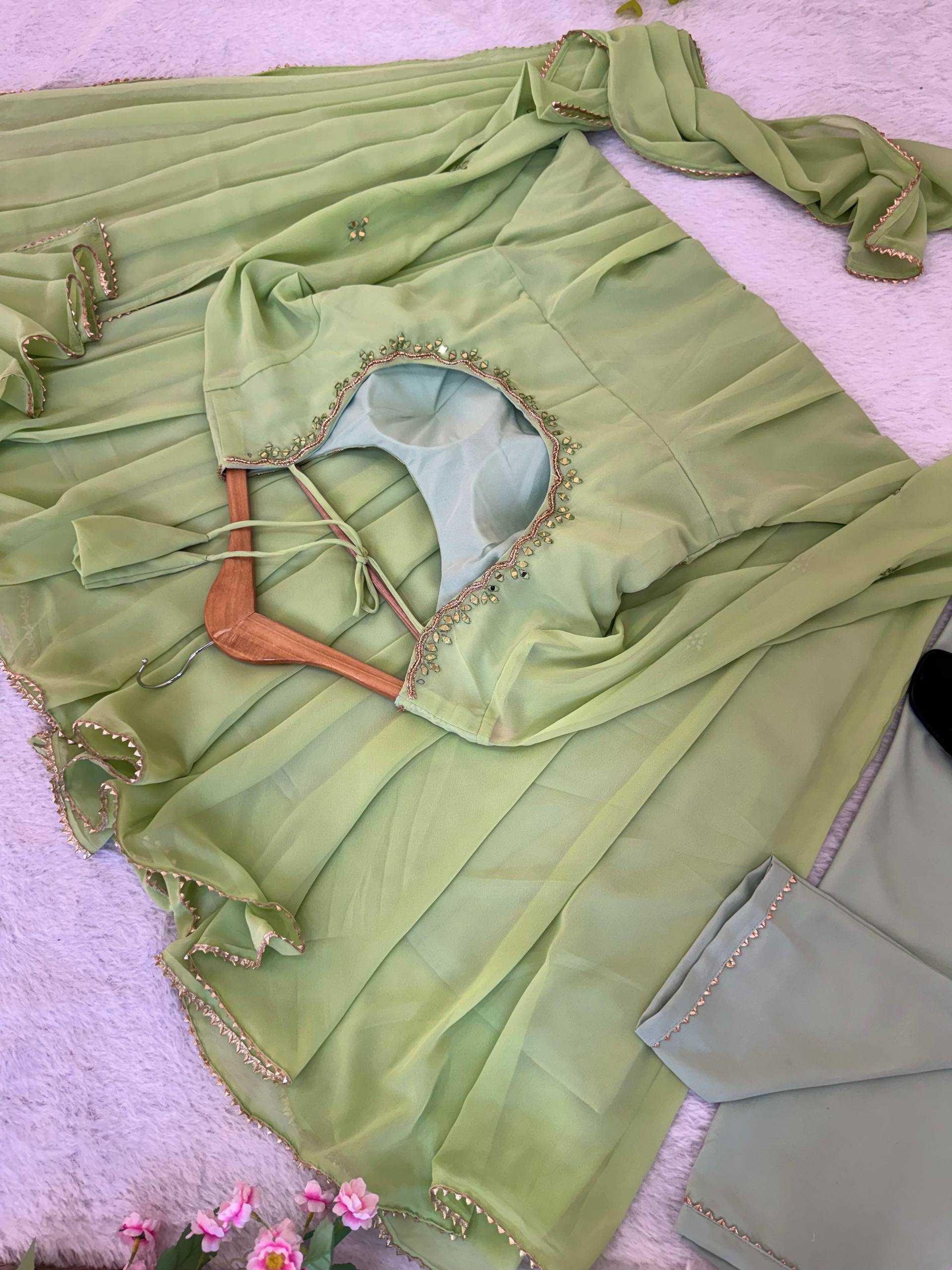 Ynf Georgette KESH513 555 Gowns Wholesale Fancy Gowns Evening Gowns Designer Gowns Manufacturer- Kapda Export