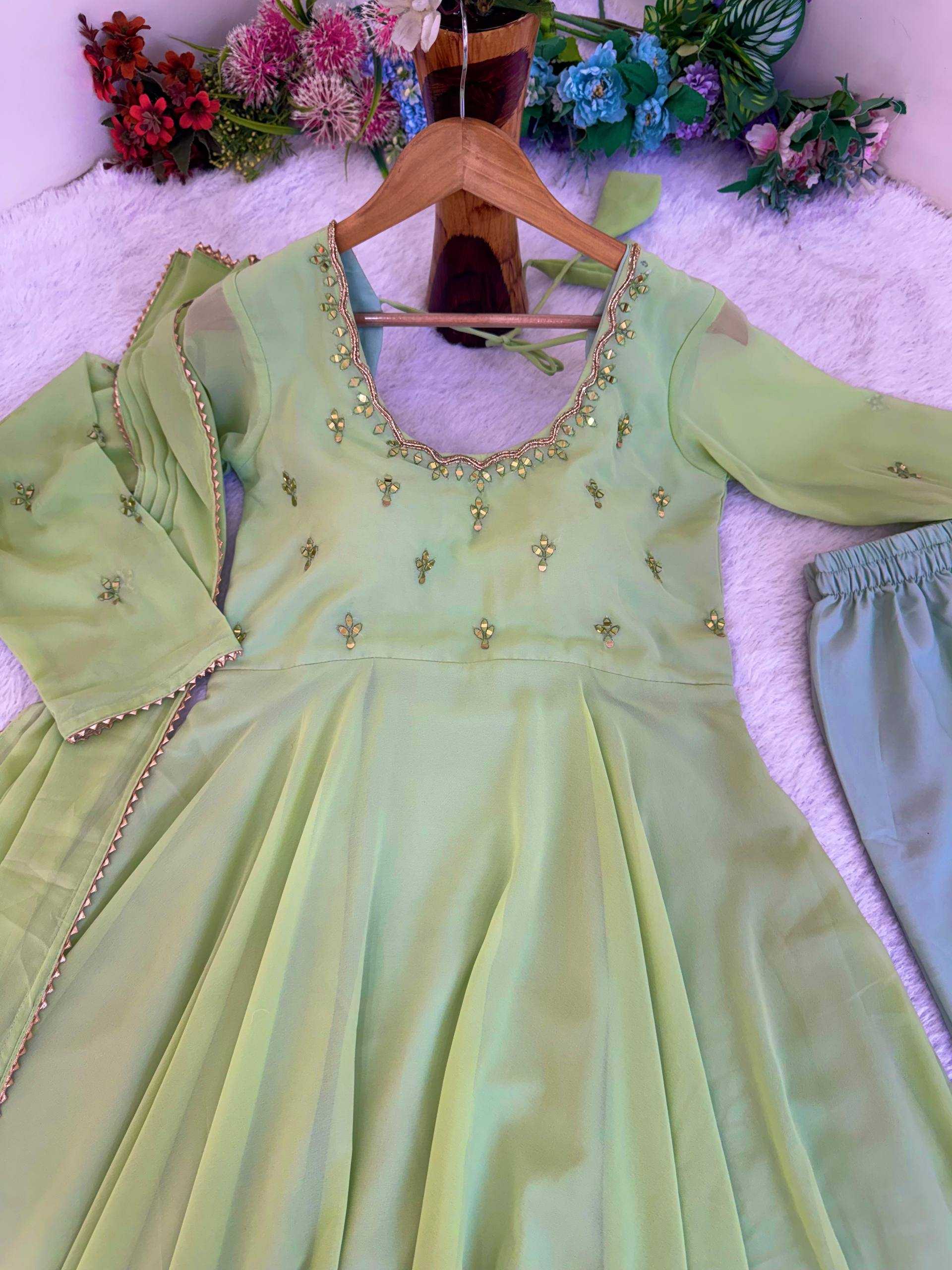 Ynf Georgette KESH513 555 Gowns Wholesale Fancy Gowns Evening Gowns Designer Gowns Manufacturer- Kapda Export