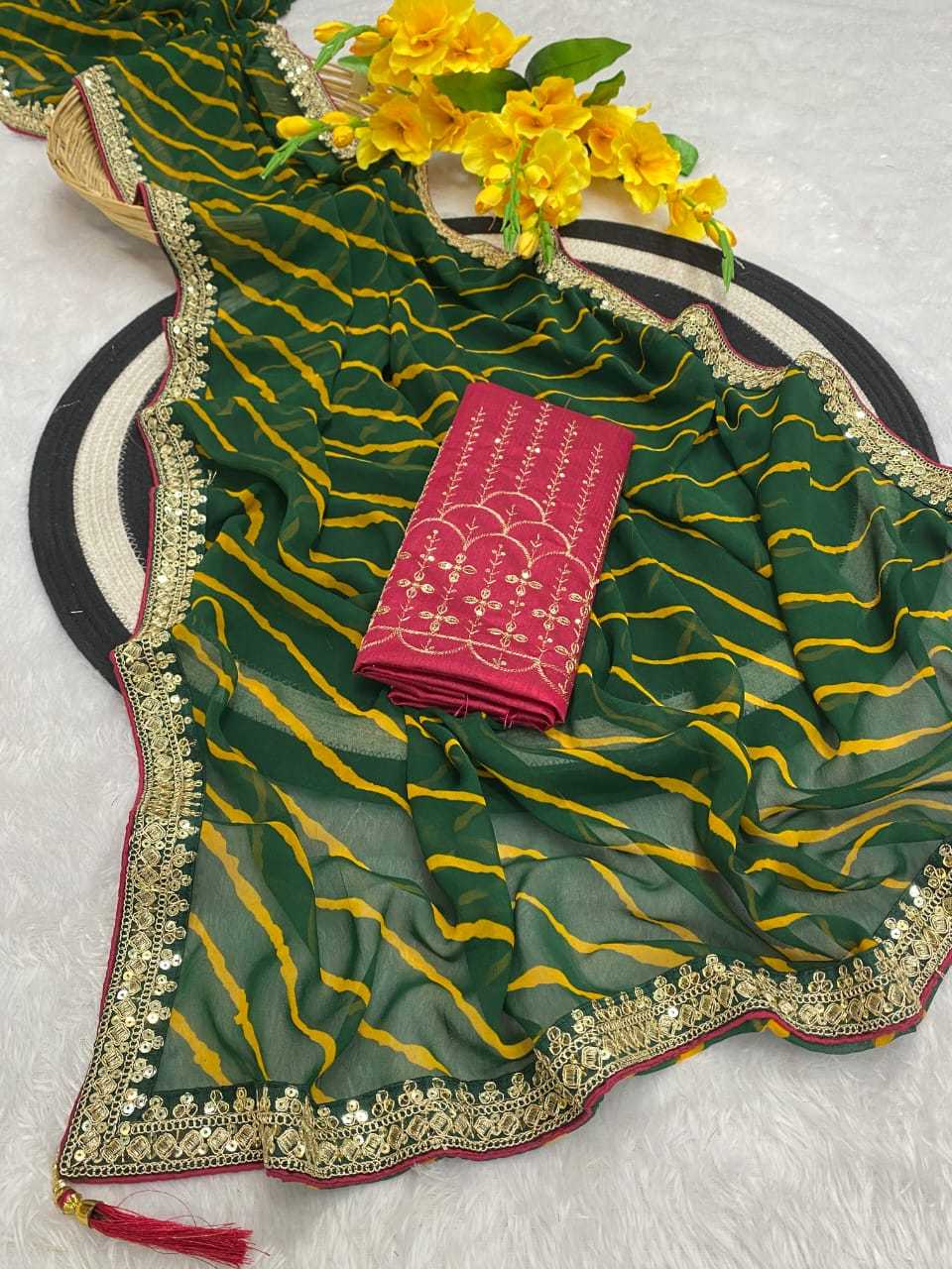 Ynf Georgette KESH514 Timeless Sarees Wholesale Georgette Sarees Leheriya Sarees Festive Sarees Manufacturer- Kapda Export