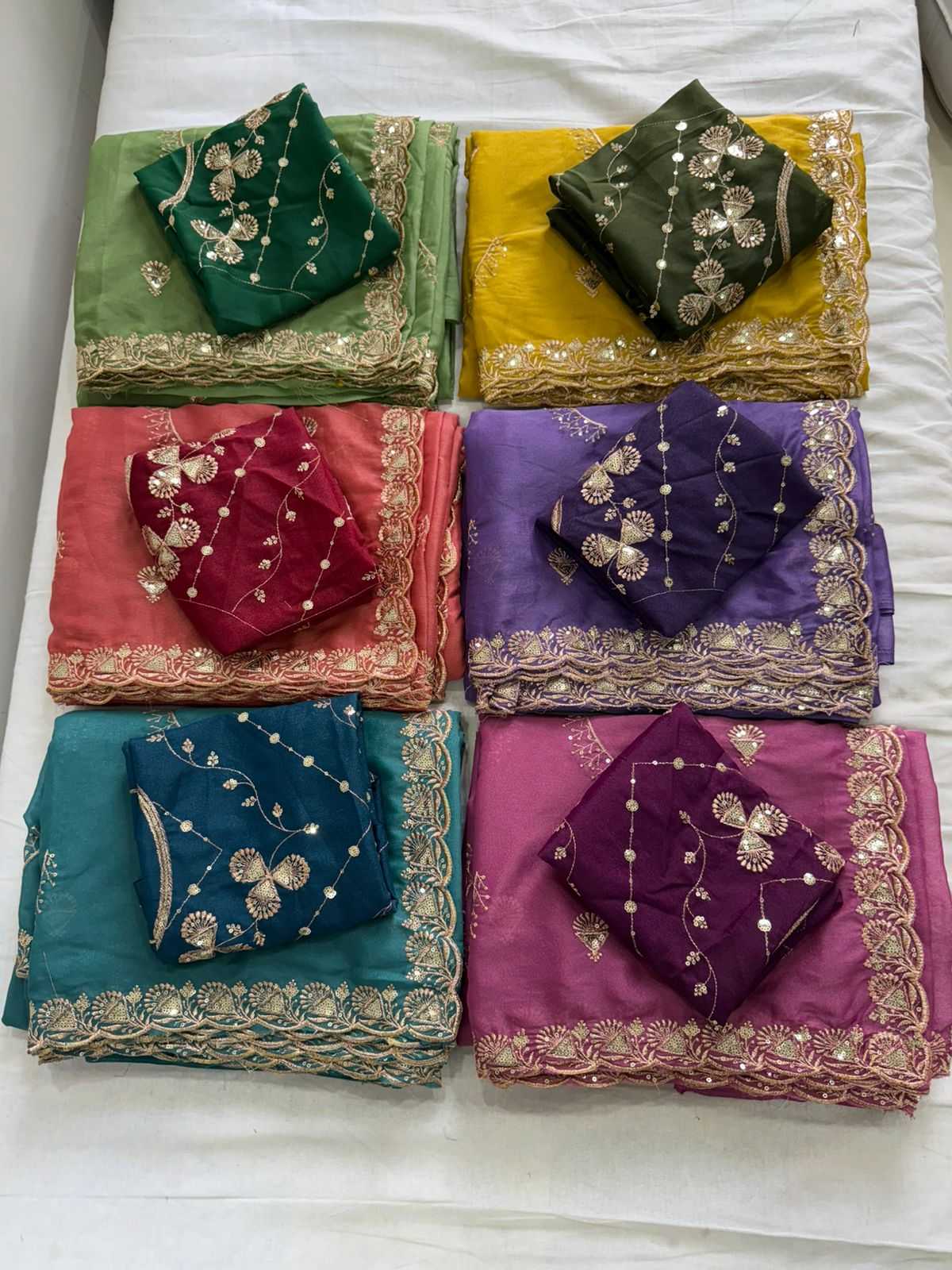 Ynf Georgette KESH547 186 Sarees Festive Collections Wholesale Georgette Sarees Embroidered Sarees Sarees With Blouse Manufacturer- Kapda Export