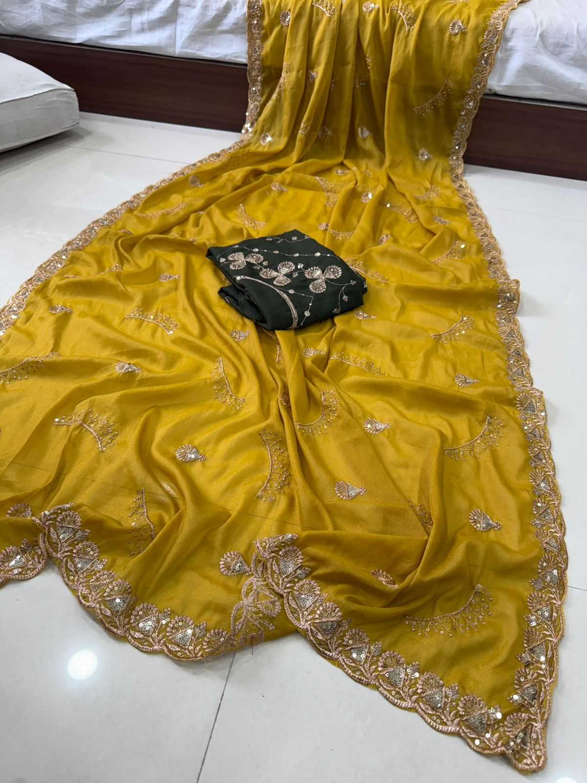 Ynf Georgette KESH547 186 Sarees Festive Collections Wholesale Georgette Sarees Embroidered Sarees Sarees With Blouse Manufacturer- Kapda Export