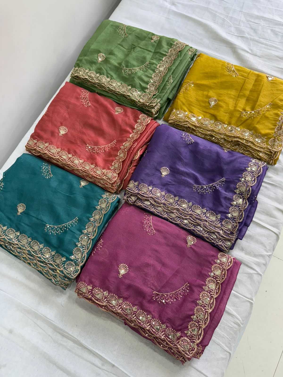 Ynf Georgette KESH547 186 Sarees Festive Collections Wholesale Georgette Sarees Embroidered Sarees Sarees With Blouse Manufacturer- Kapda Export