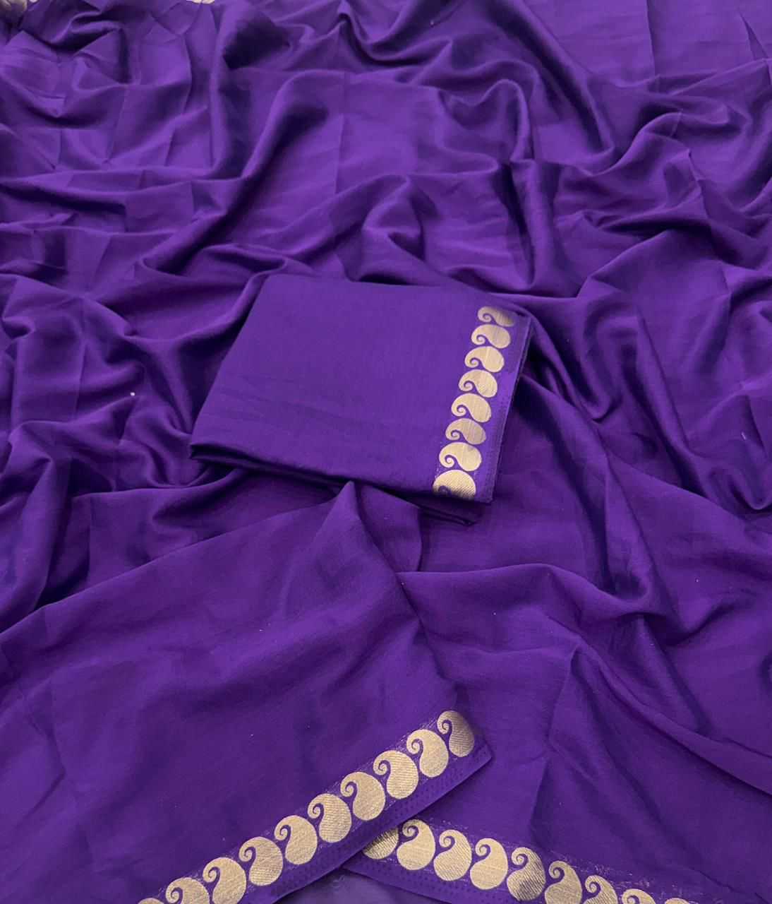 Ynf Georgette KESH547 alisha Sarees Wholesale Uniform Sarees Plain Sarees Viscose Saree Manufacturer- Kapda Export