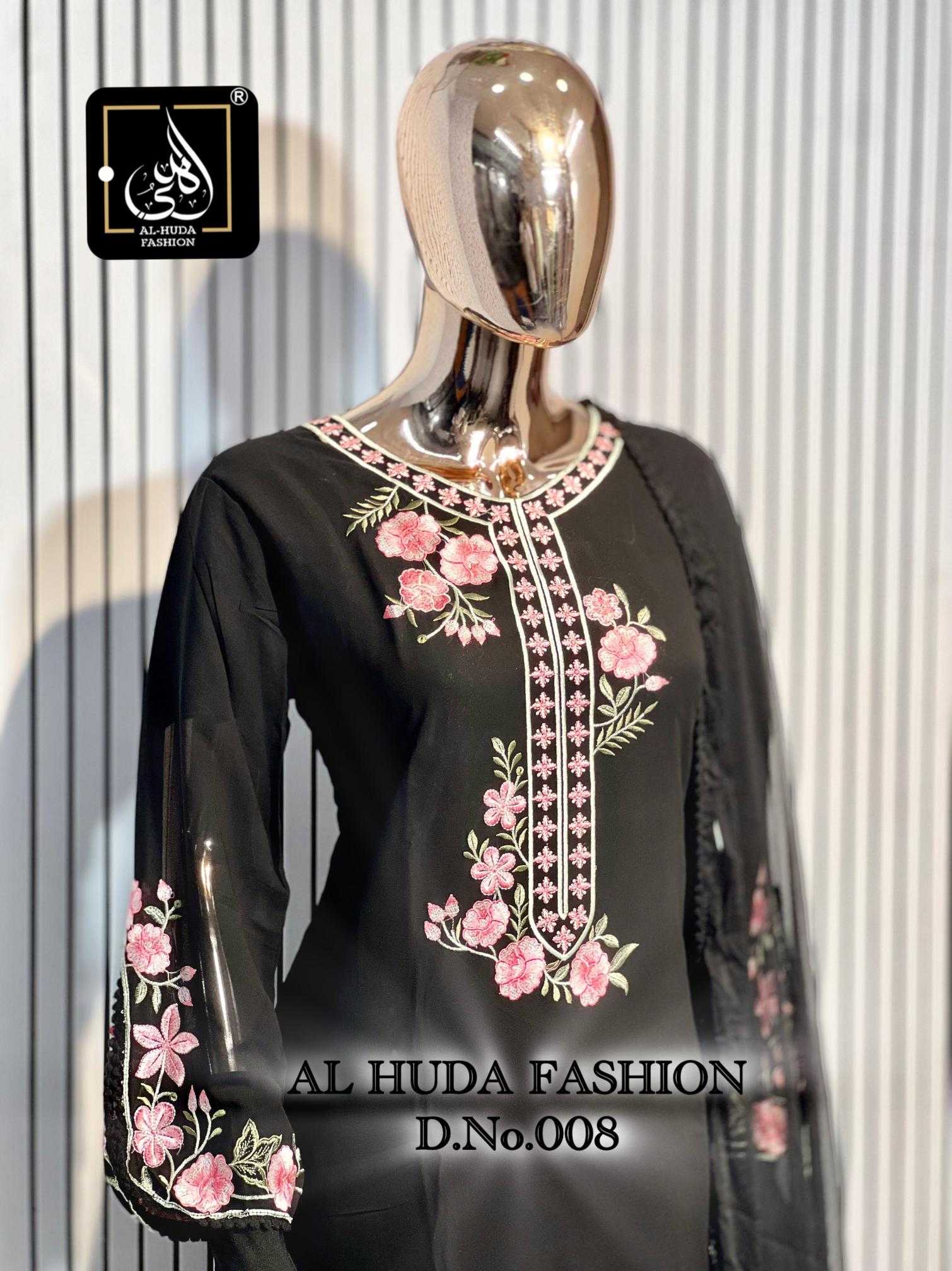 Ynf Georgette KESH557 AL-HUDA 108 Kurti Wholesale Designer Kurtis Georgette Kurti Embroidered Kurtis Manufacturer- Kapda Export