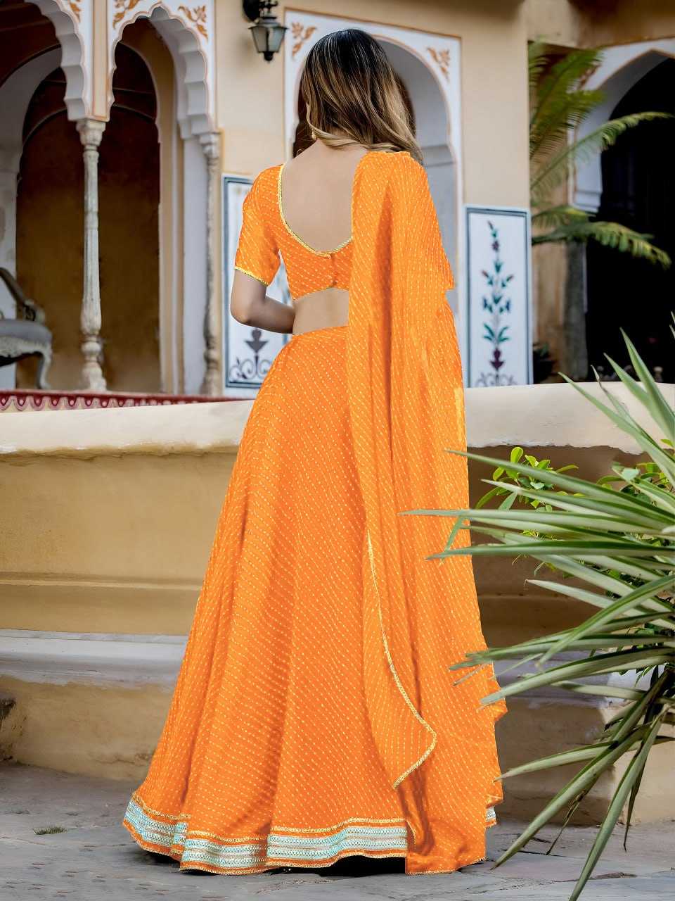 Ynf Georgette KESH638 15049 Lehengas Festive Collections Wholesale Georgette Lehenga Lehenga With Dupatta Yellow Lehenga Manufacturer- Kapda Export