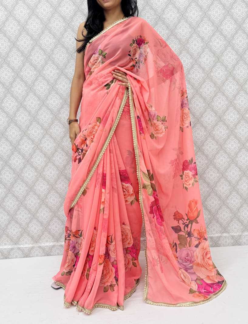 Ynf Georgette KESH656 213 Sarees Wholesale Printed Sarees Georgette Sarees Weightless Sarees Manufacturer- Kapda Export