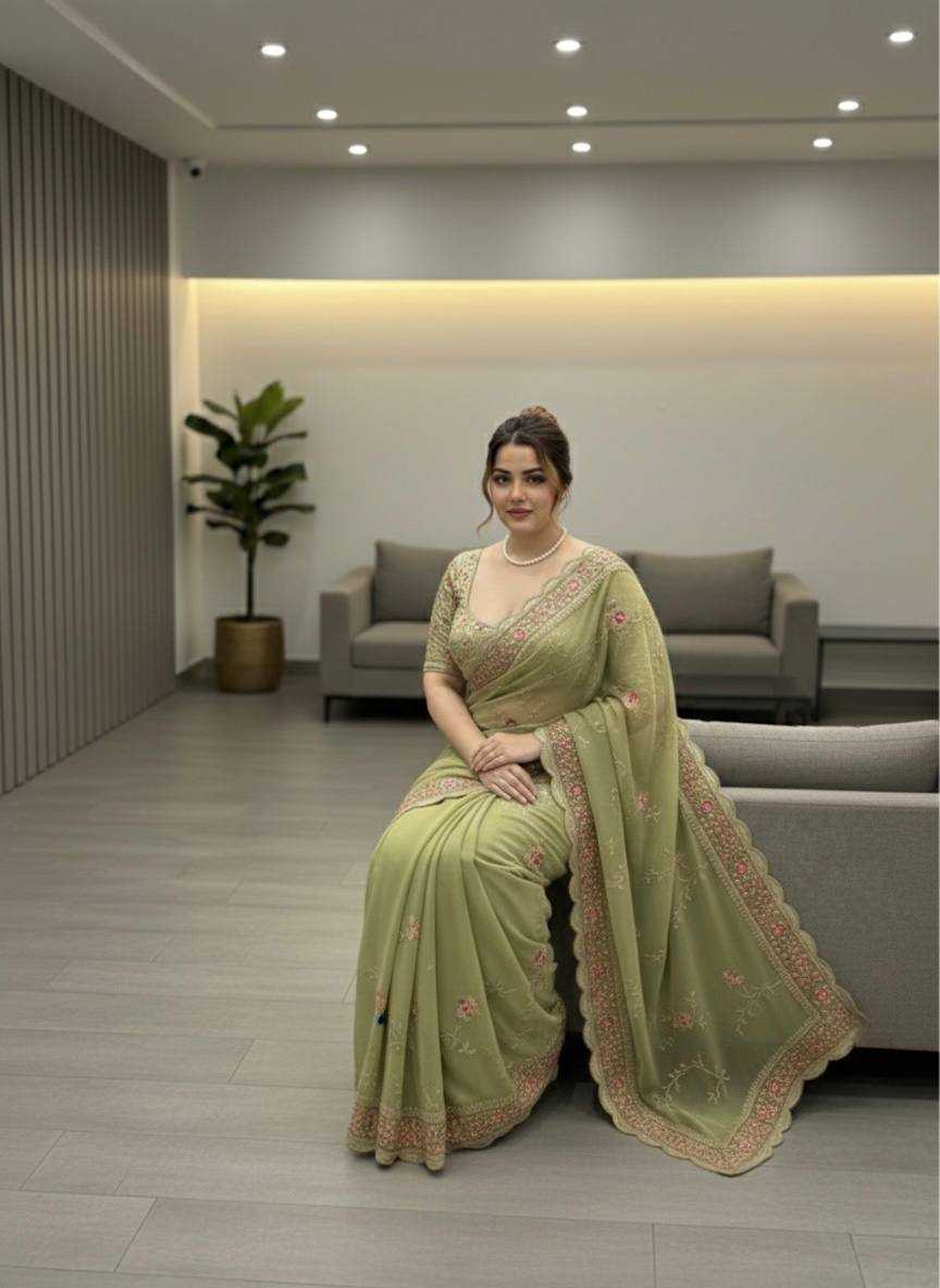Ynf Georgette KESH659 Karvi Sarees Wholesale Party Wear Sarees Georgette Sarees Branded Sarees Manufacturer- Kapda Export