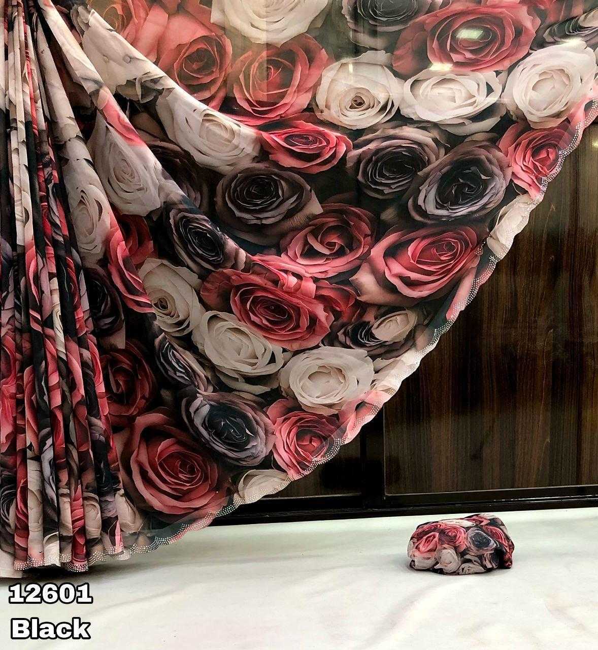 Ynf Georgette KESH673 GULABO Sarees Wholesale Printed Sarees Georgette Sarees Stone Work Saree Manufacturer- Kapda Export