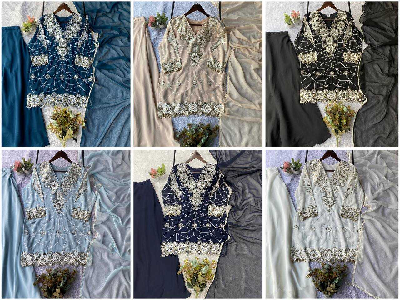 Ynf Georgette KESH678 2063 Suits & Dresses Festive Collections Wholesale Embroidery Suits Wedding Suits Eid Collections Manufacturer- Kapda Export